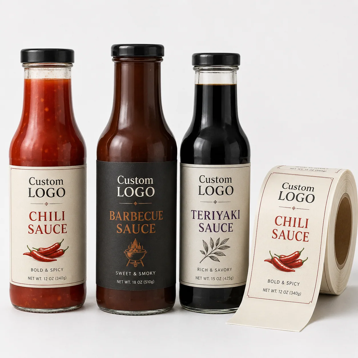 Sauce Bottle Labels
